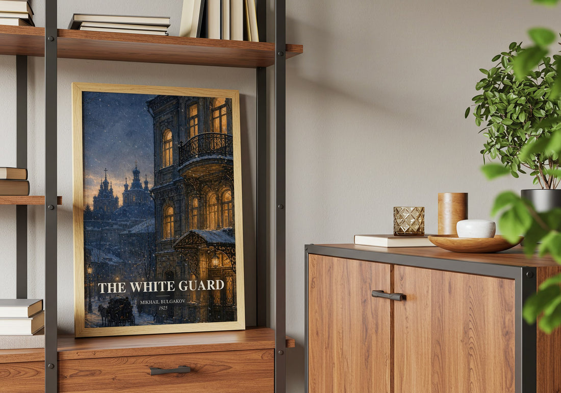 The White Guard book watercolour illustration paper finish options – matte satin gloss