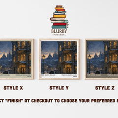 The White Guard literary print in frame leaning in hallway – historical fiction wall art
