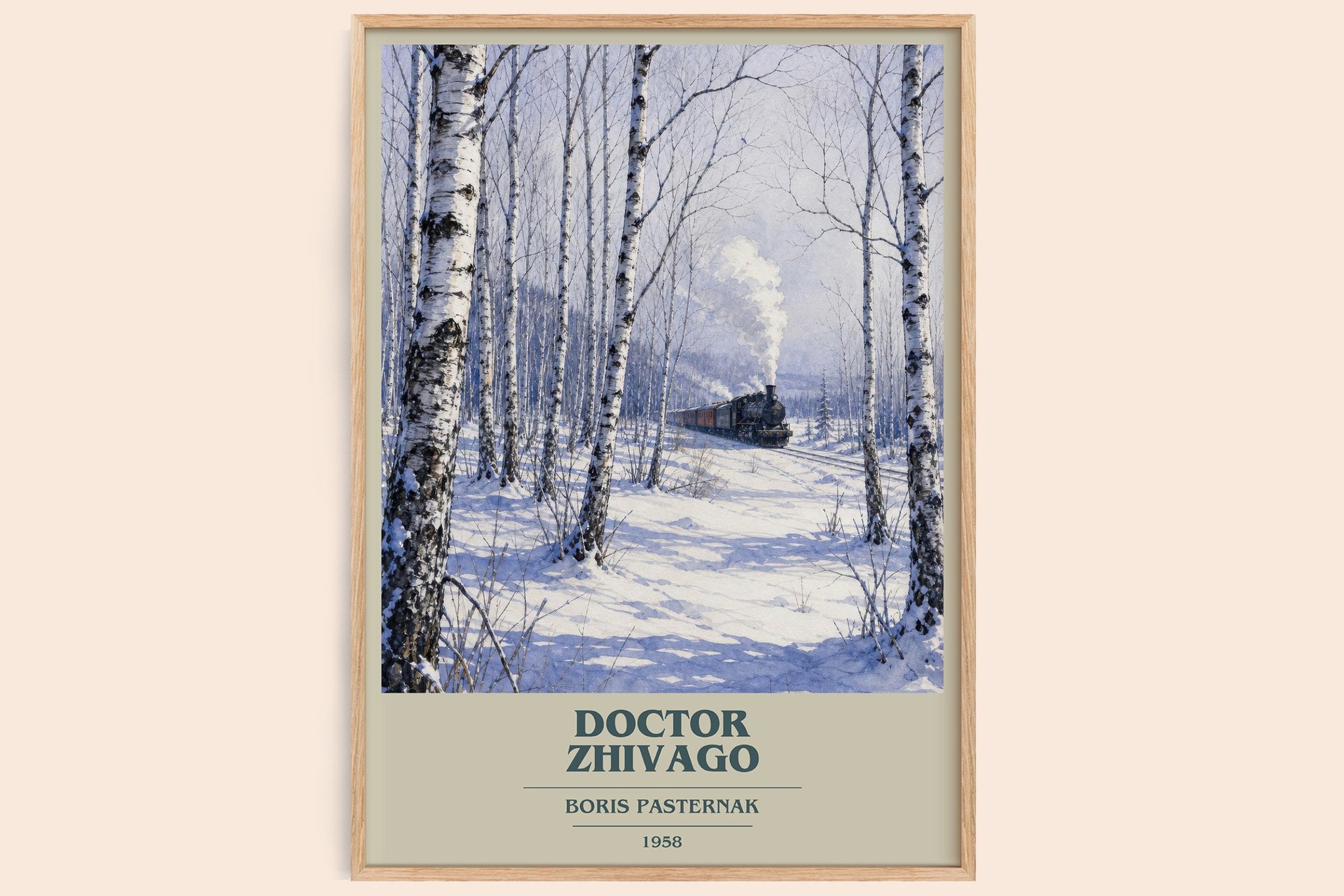 Doctor Zhivago Book Cover Poster by Boris Pasternak