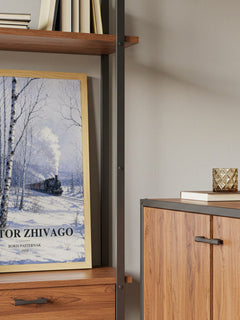 Doctor Zhivago book watercolour illustration paper finish options – matte satin gloss