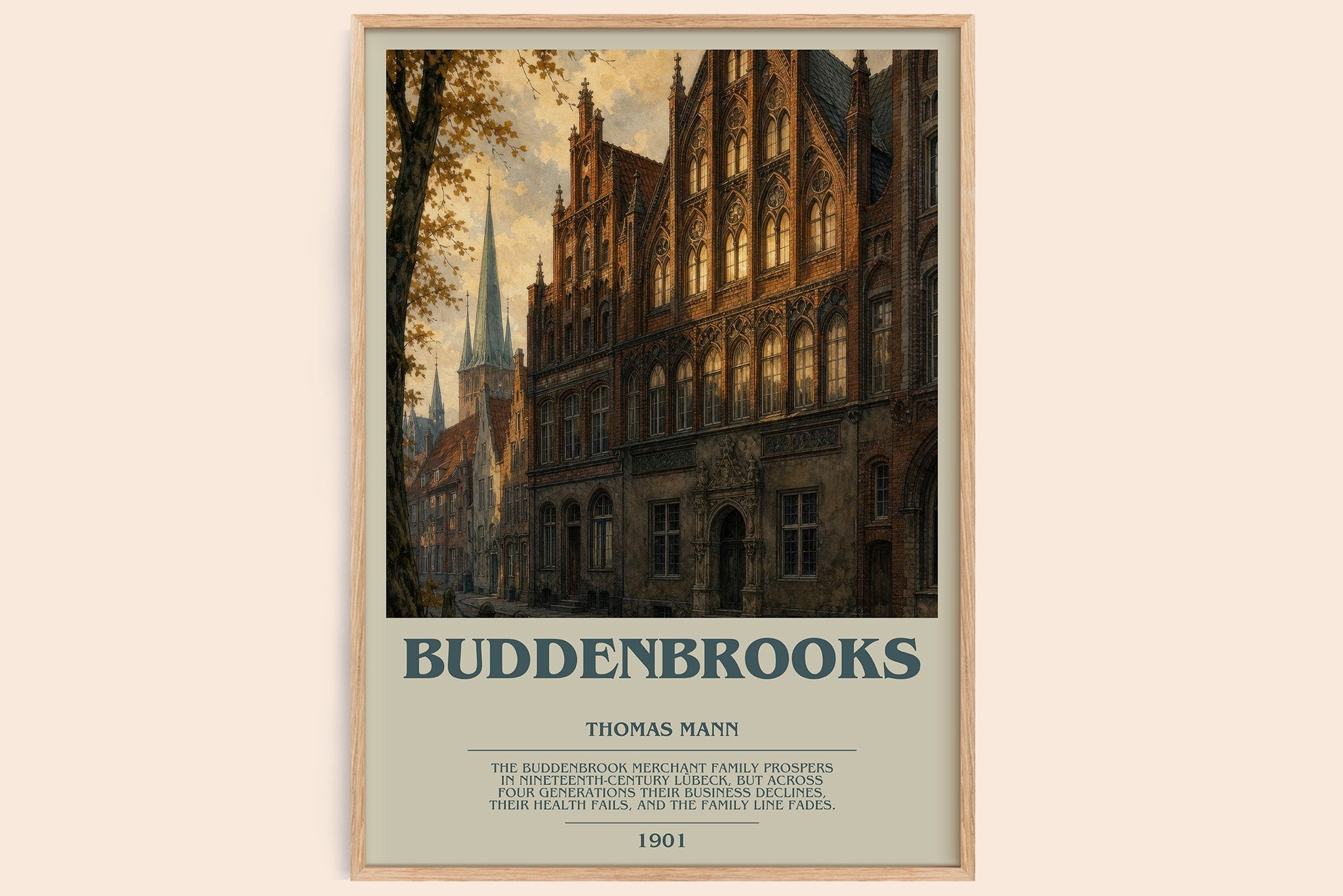 Buddenbrooks Bookish Wall Art by Thomas Mann