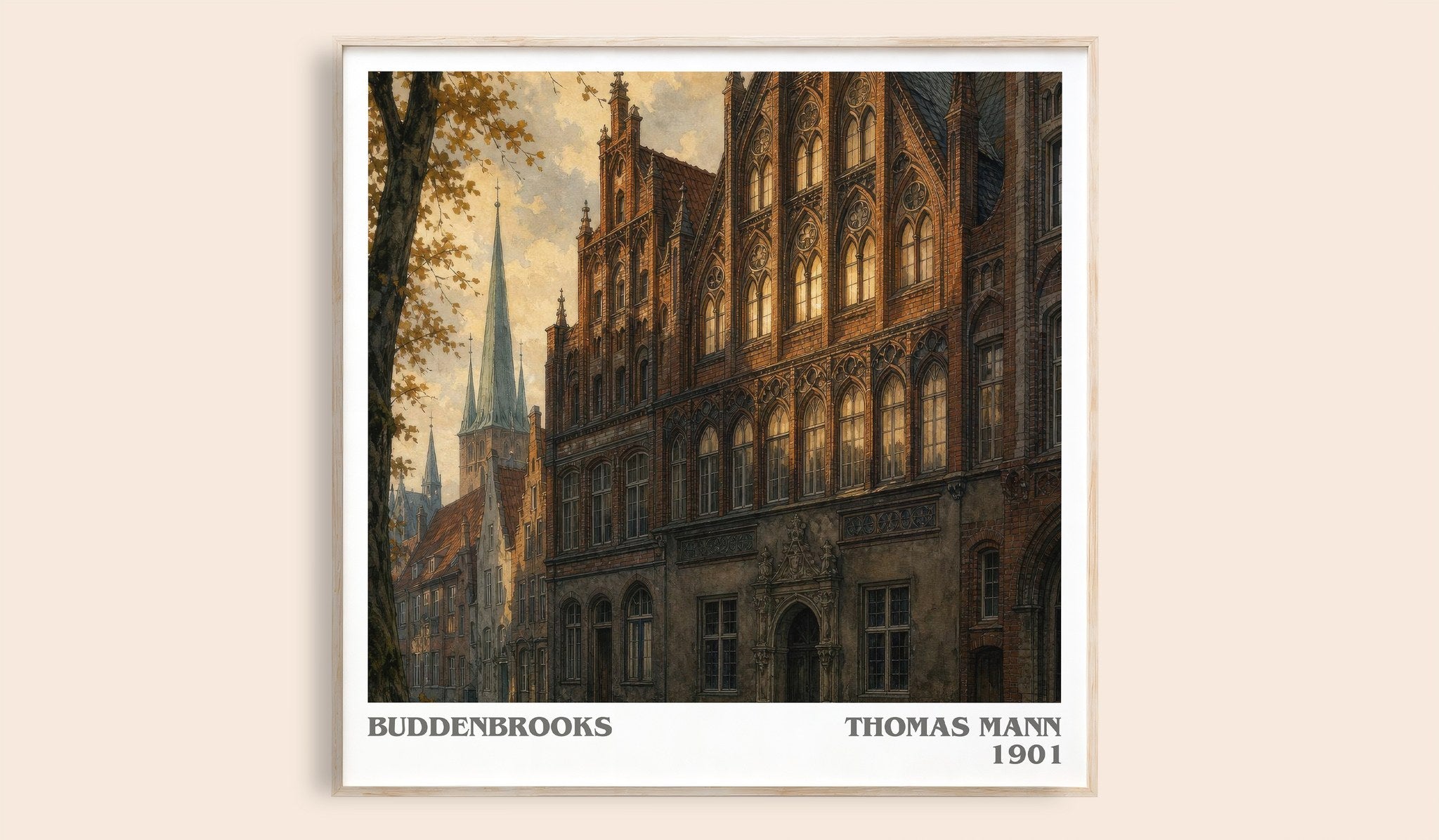 Buddenbrooks Literary Art Print by Thomas Mann