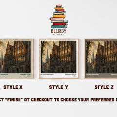 Buddenbrooks literary print in frame leaning in hallway – literary fiction wall art