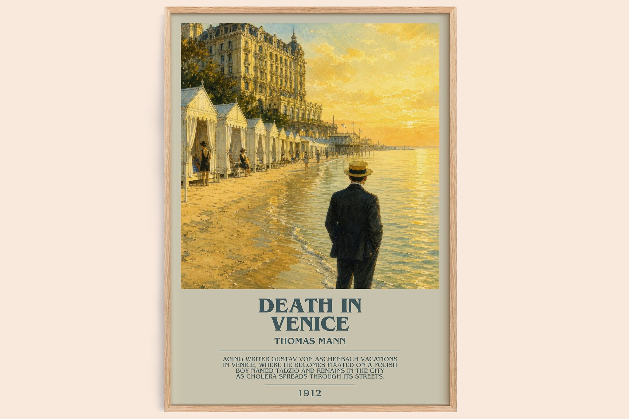 Death in Venice Bookish Wall Art by Thomas Mann