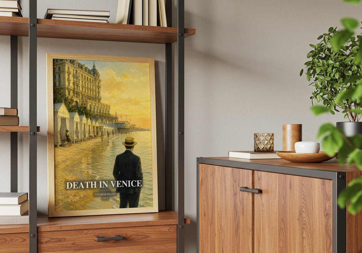 Death in Venice book watercolour illustration paper finish options – matte satin gloss