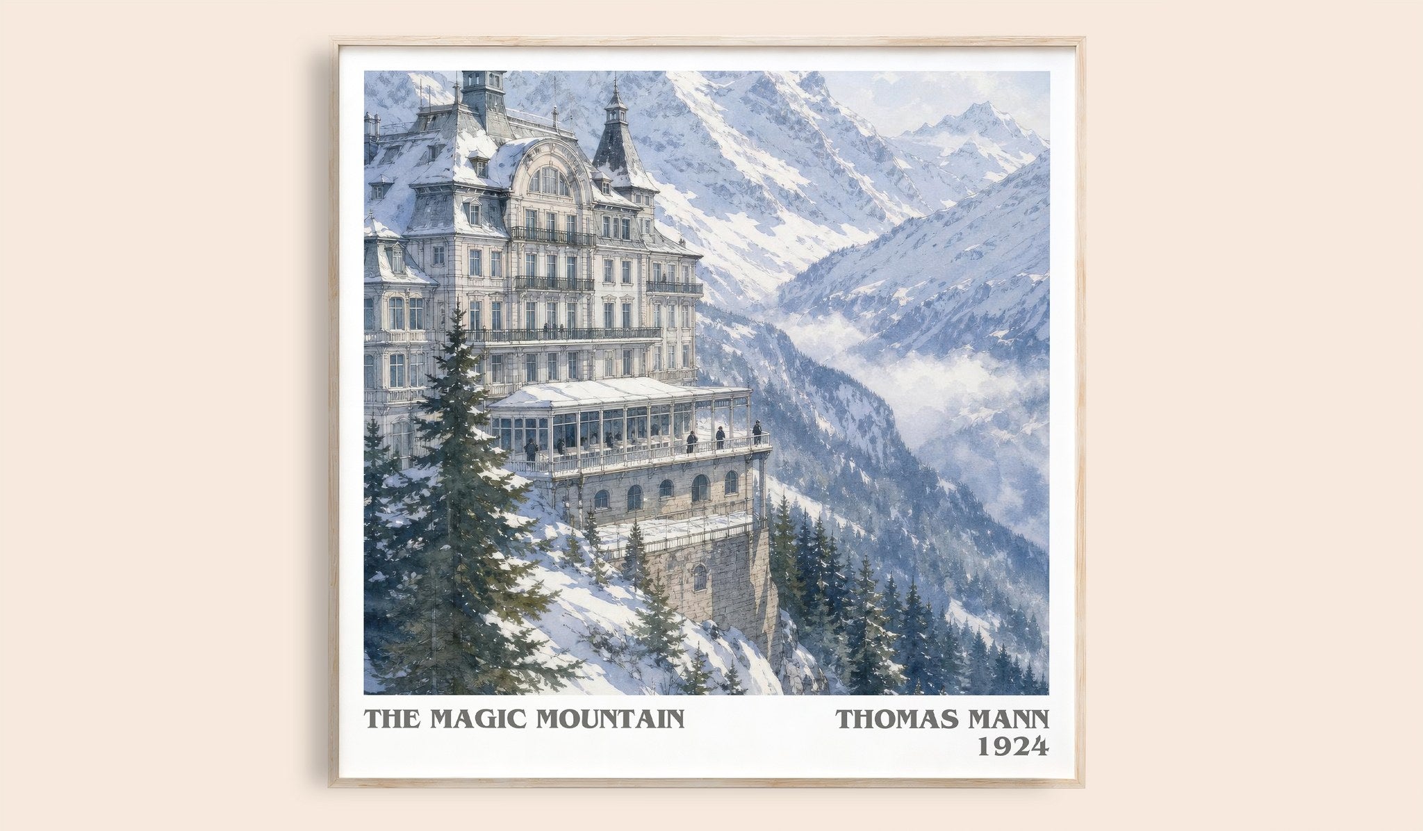 The Magic Mountain Literary Art Print by Thomas Mann