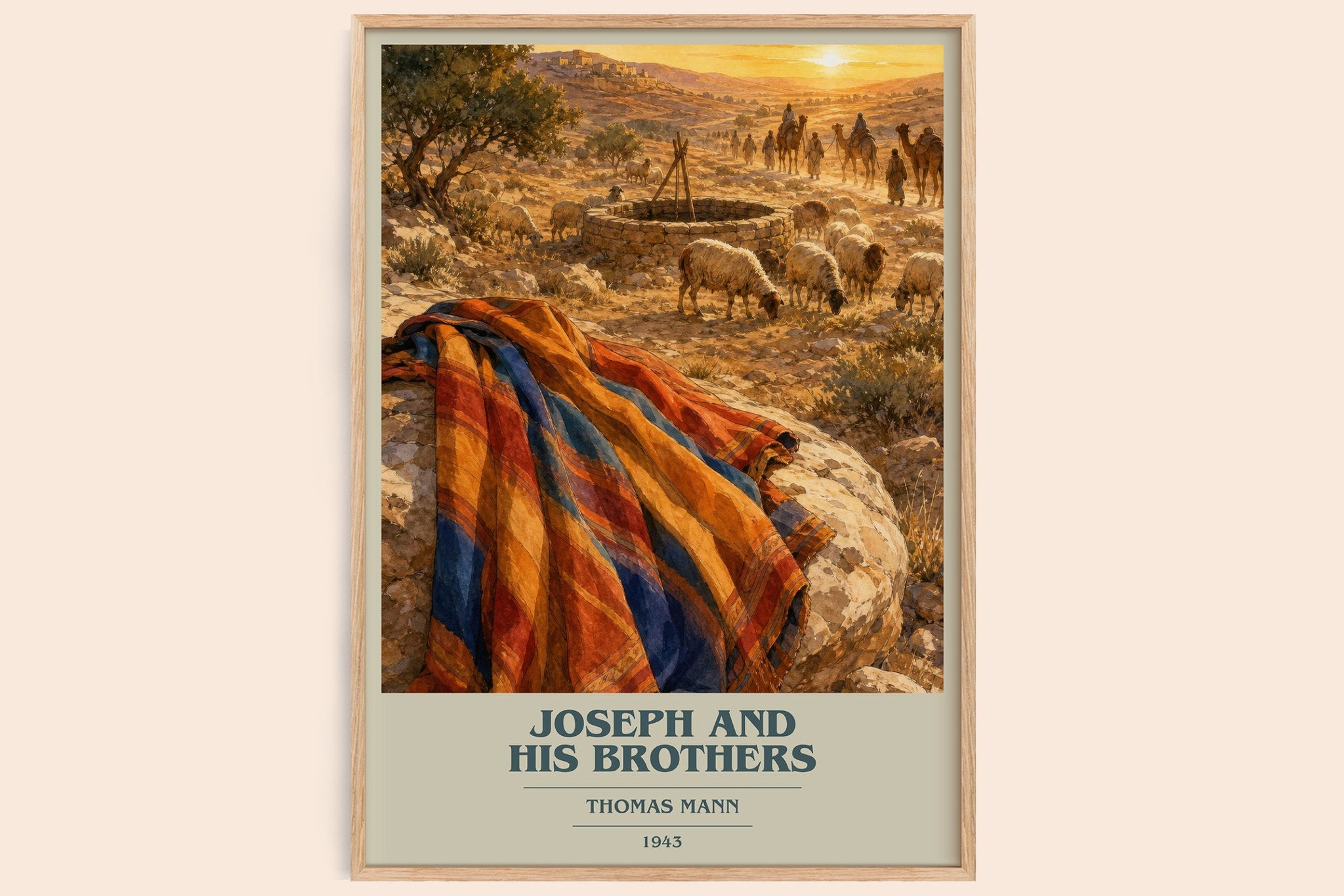 Joseph and His Brothers Book Cover Poster by Thomas Mann