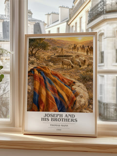 Joseph and His Brothers book cover poster colour and style options – Thomas Mann book art