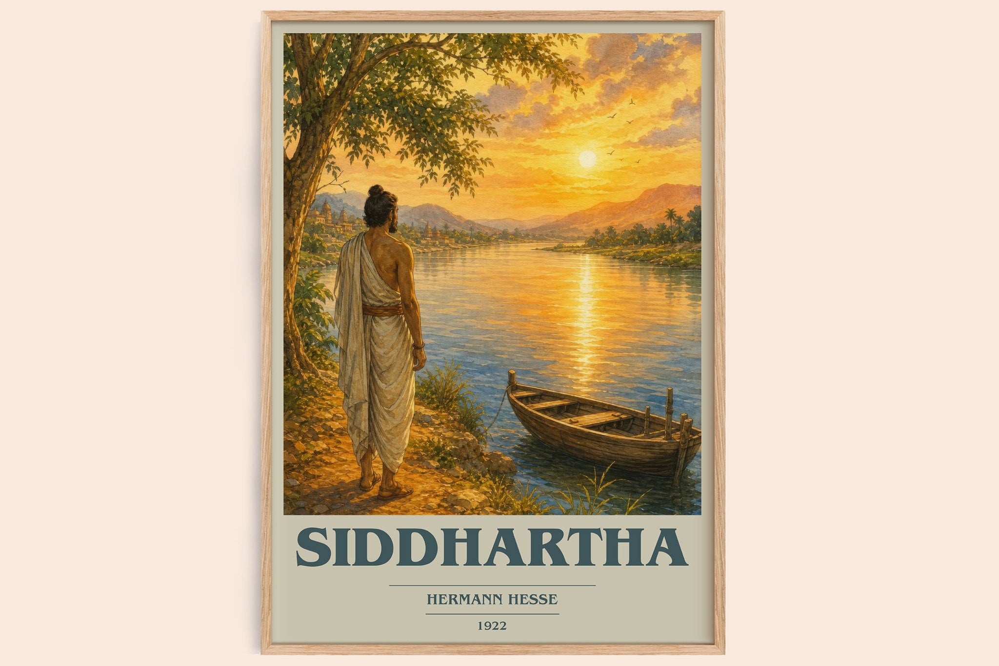 Siddhartha Book Cover Poster by Hermann Hesse