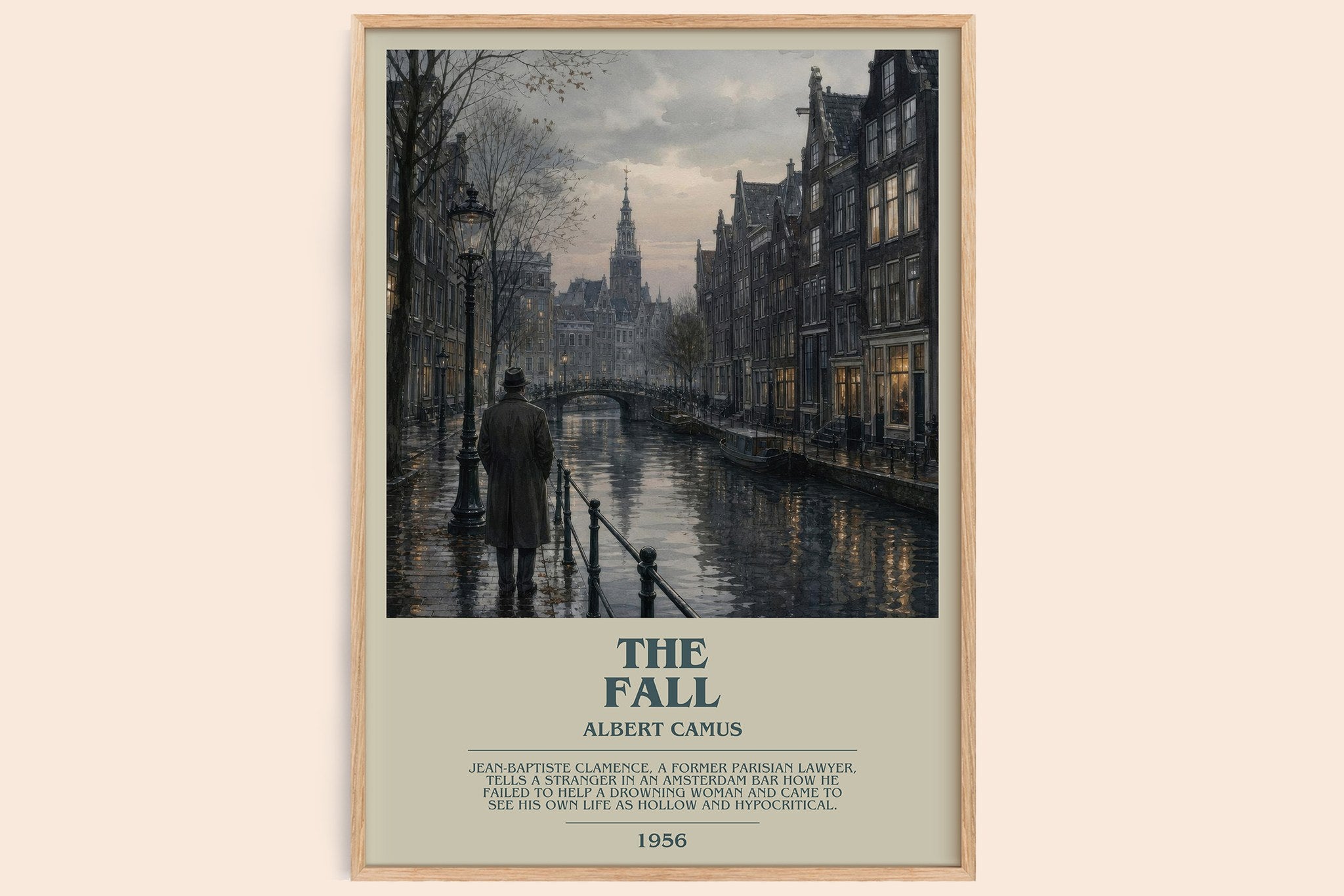 The Fall Bookish Wall Art by Albert Camus