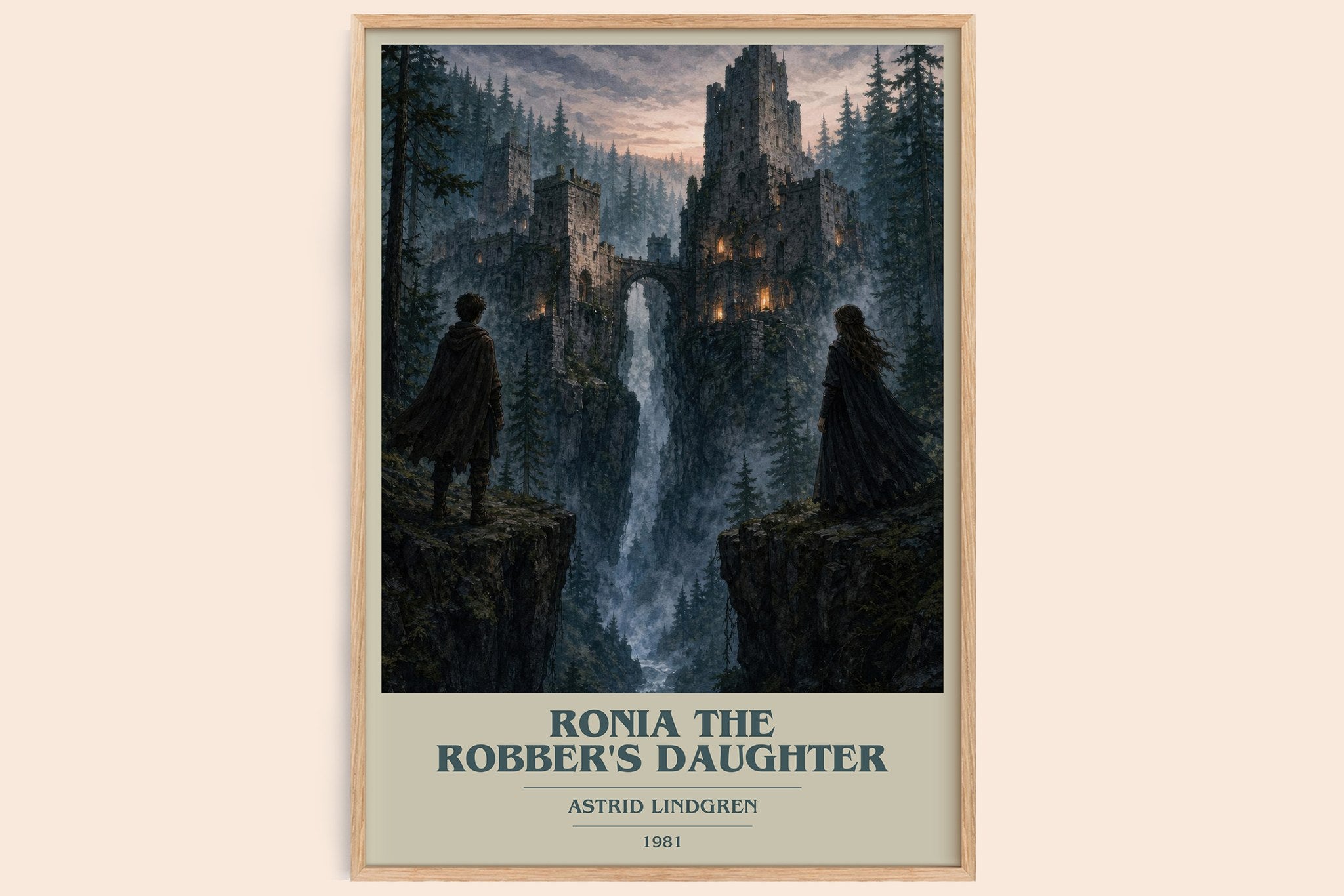 Ronia the Robber's Daughter Book Cover Poster by Astrid Lindgren