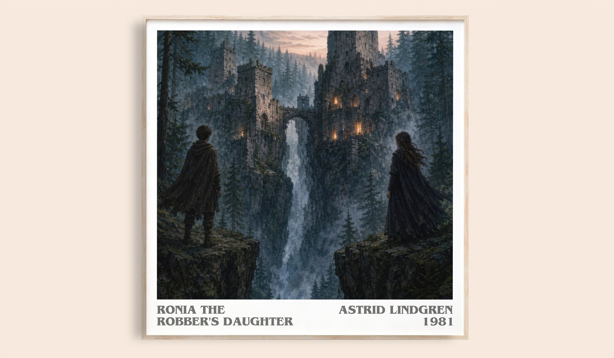 Ronia the Robber's Daughter Literary Art Print by Astrid Lindgren