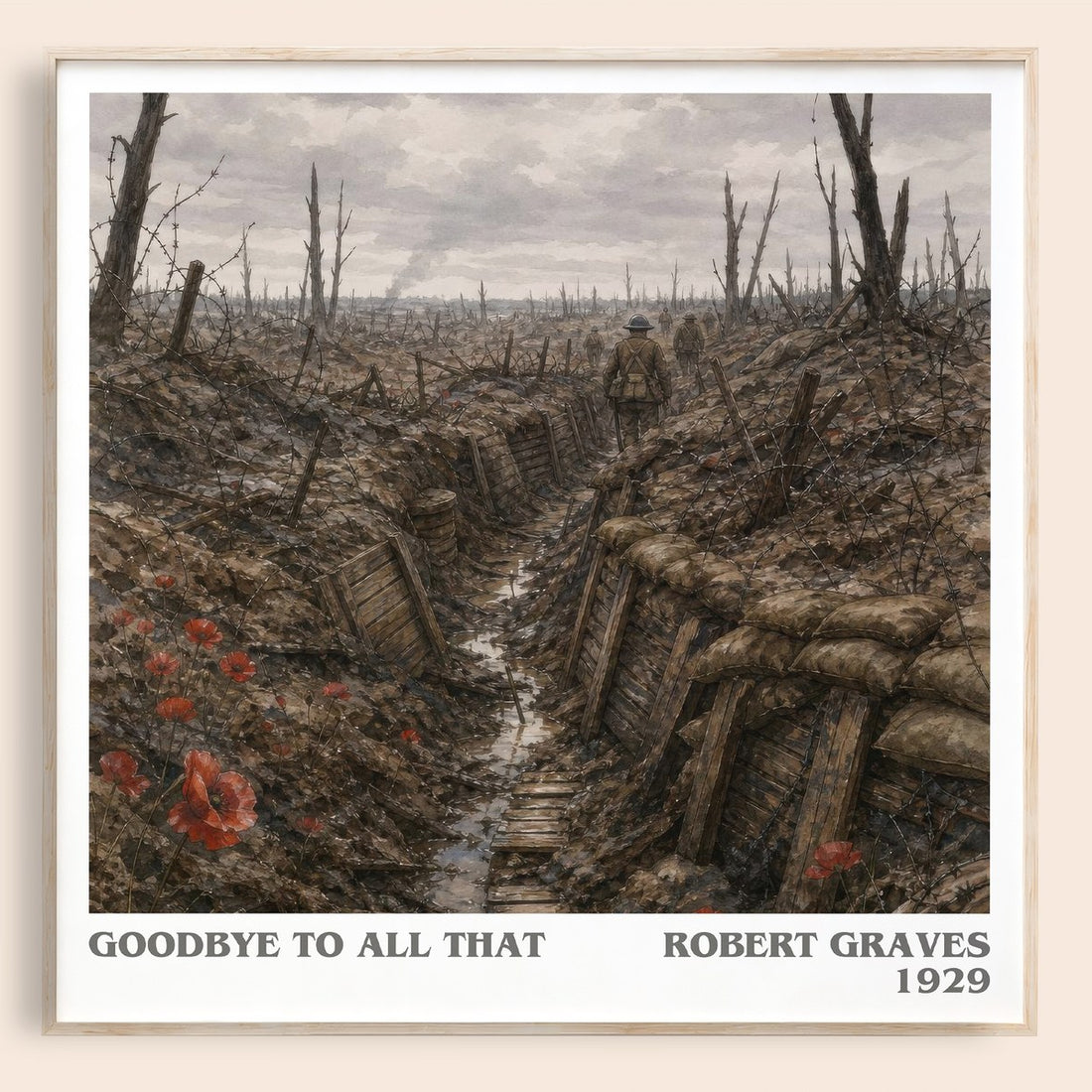 Goodbye to All That literary book poster by Robert Graves – framed literary art print