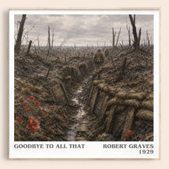 Goodbye to All That literary book poster by Robert Graves – framed literary art print