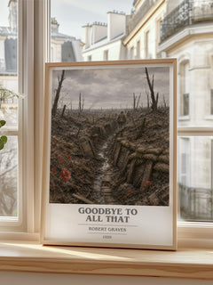 Goodbye to All That book cover poster colour and style options – Robert Graves book art