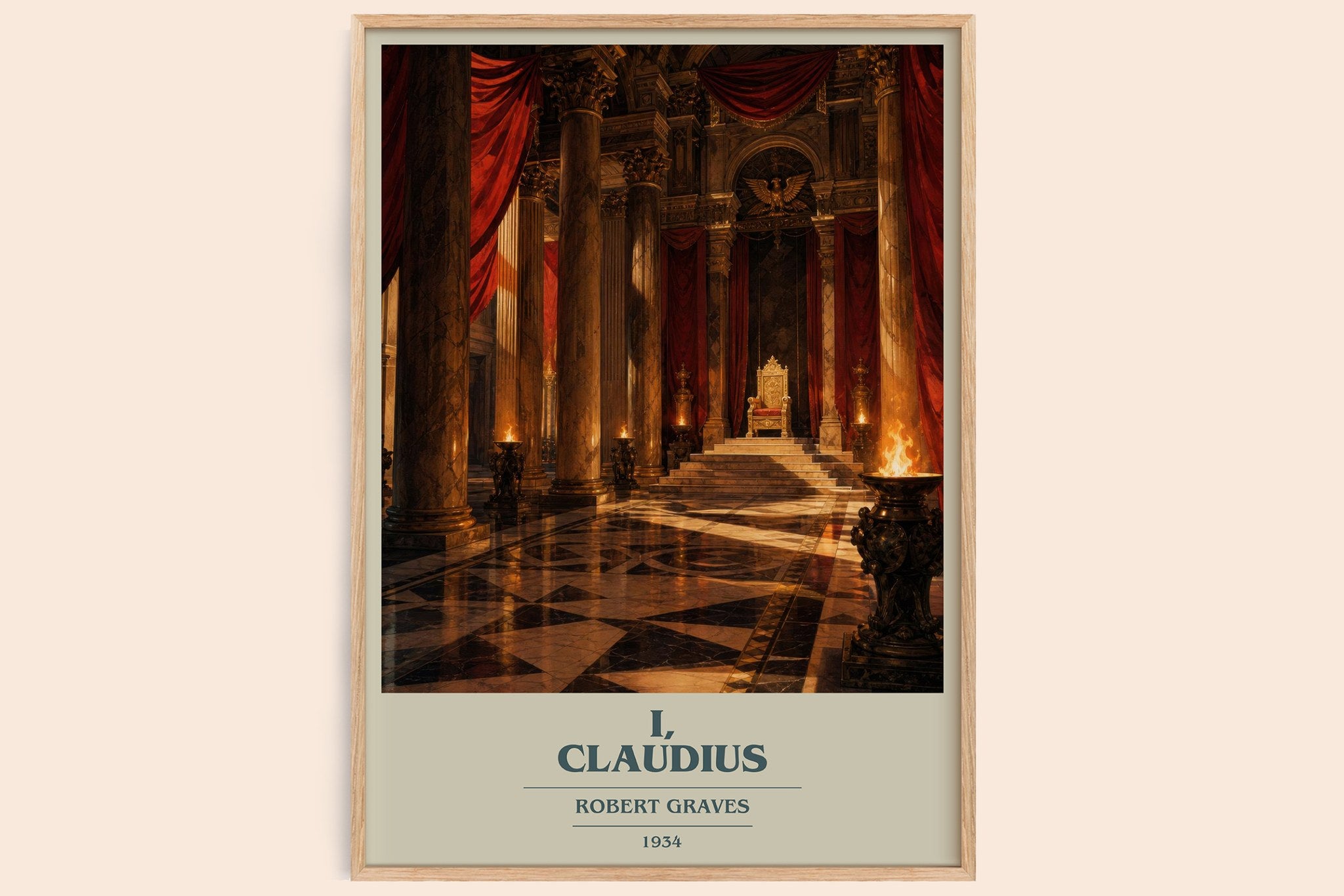 I, Claudius Book Cover Poster by Robert Graves