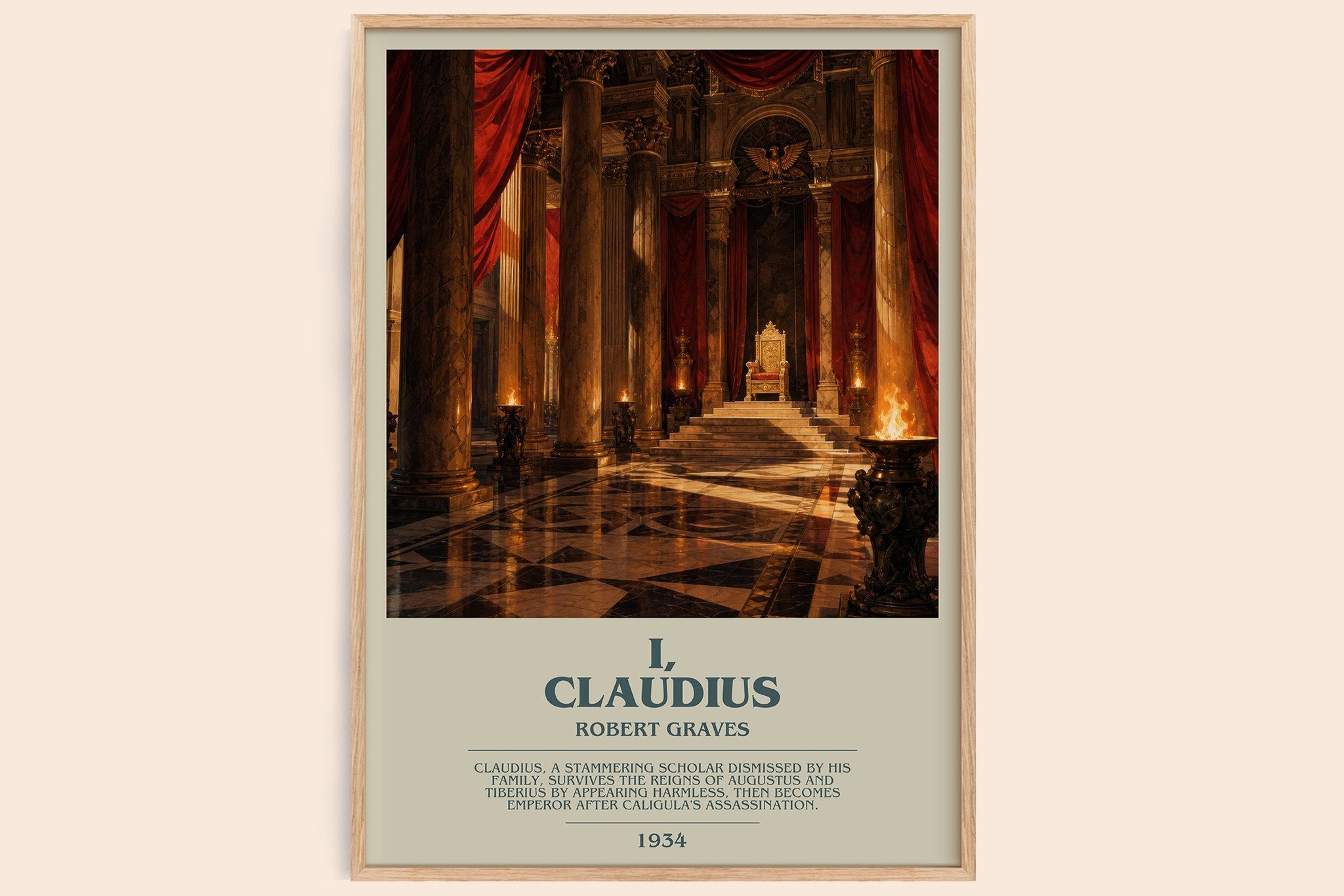 I, Claudius Bookish Wall Art by Robert Graves