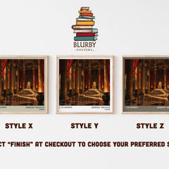 I, Claudius literary print in frame leaning in hallway – historical fiction wall art