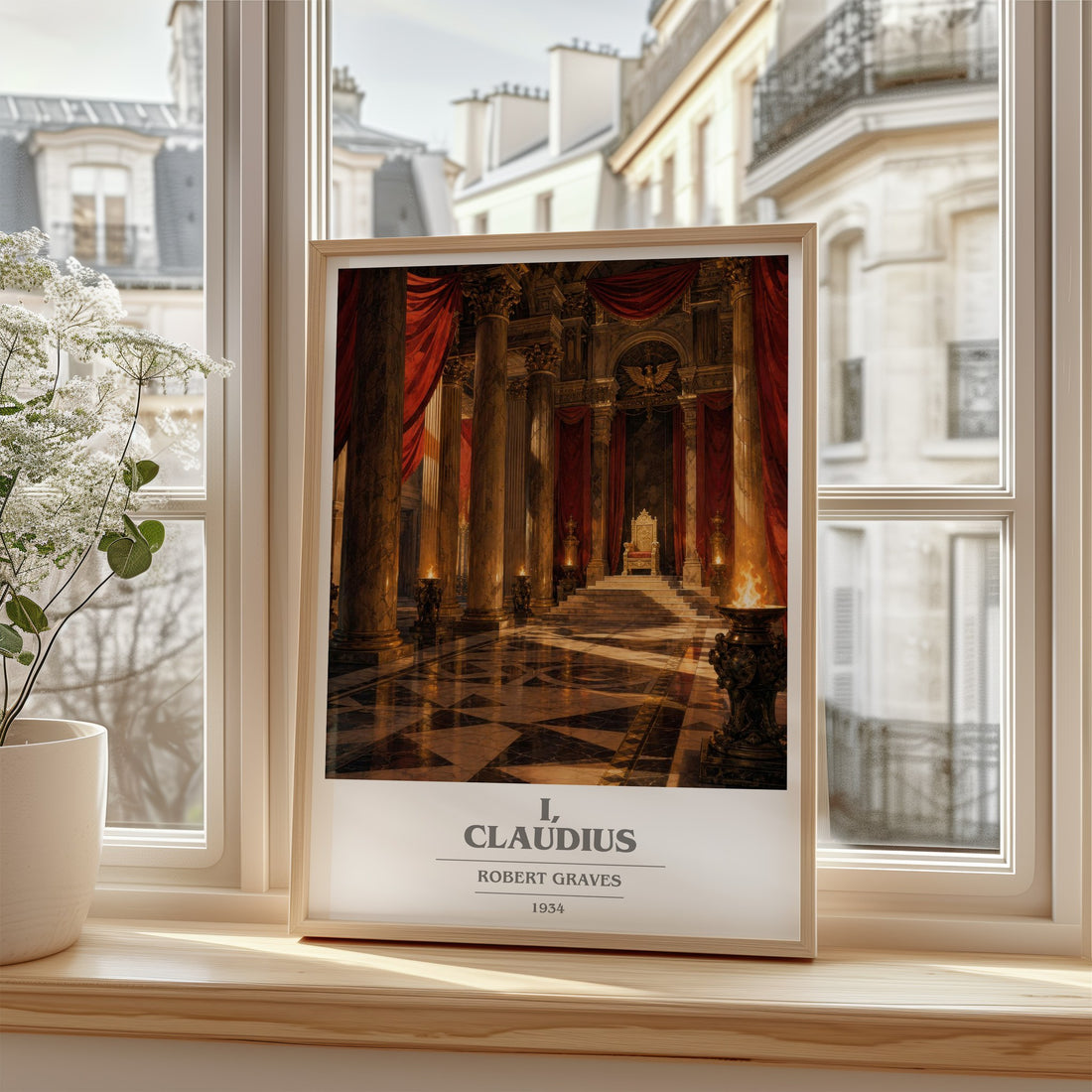 I, Claudius book cover poster colour and style options – Robert Graves book art