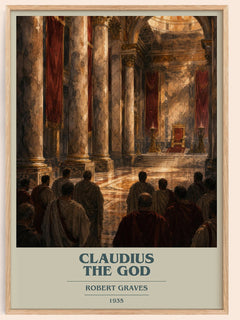 Claudius the God Book Cover Poster by Robert Graves – framed poster
