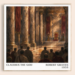 Claudius the God literary book poster by Robert Graves – framed literary art print
