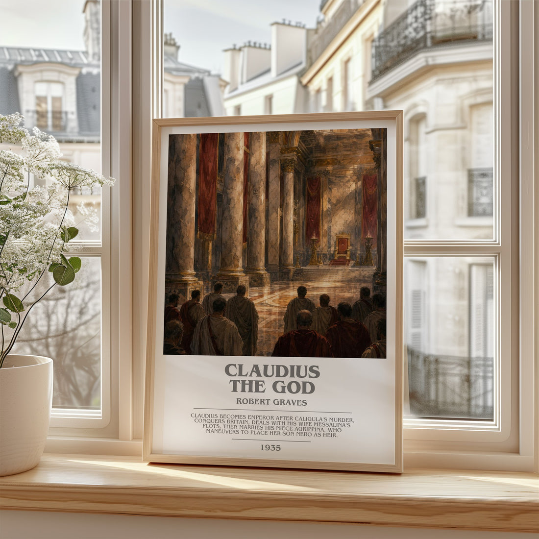 Claudius the God bookish poster colour and style options – Robert Graves book art