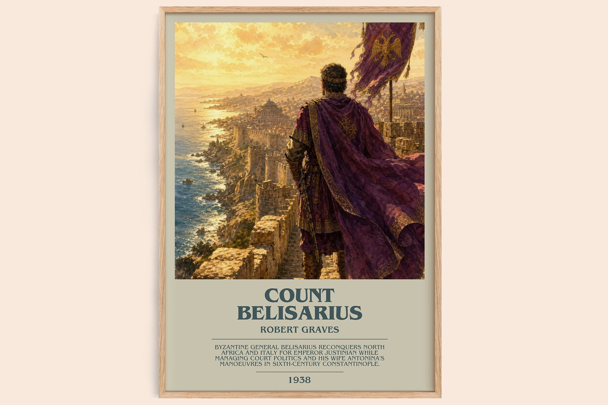 Count Belisarius Bookish Wall Art by Robert Graves
