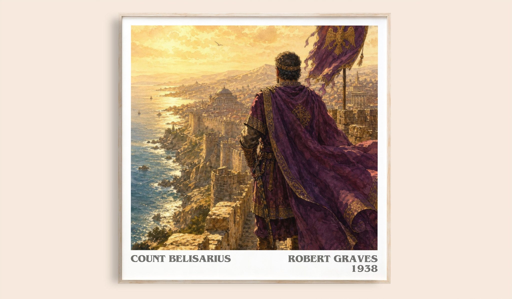 Count Belisarius Literary Art Print by Robert Graves