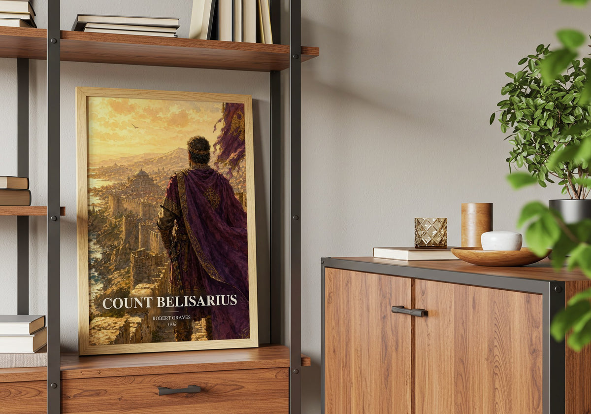Count Belisarius book watercolour illustration paper finish options – matte satin gloss