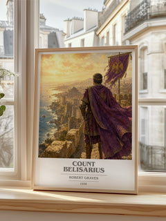 Count Belisarius book cover poster colour and style options – Robert Graves book art