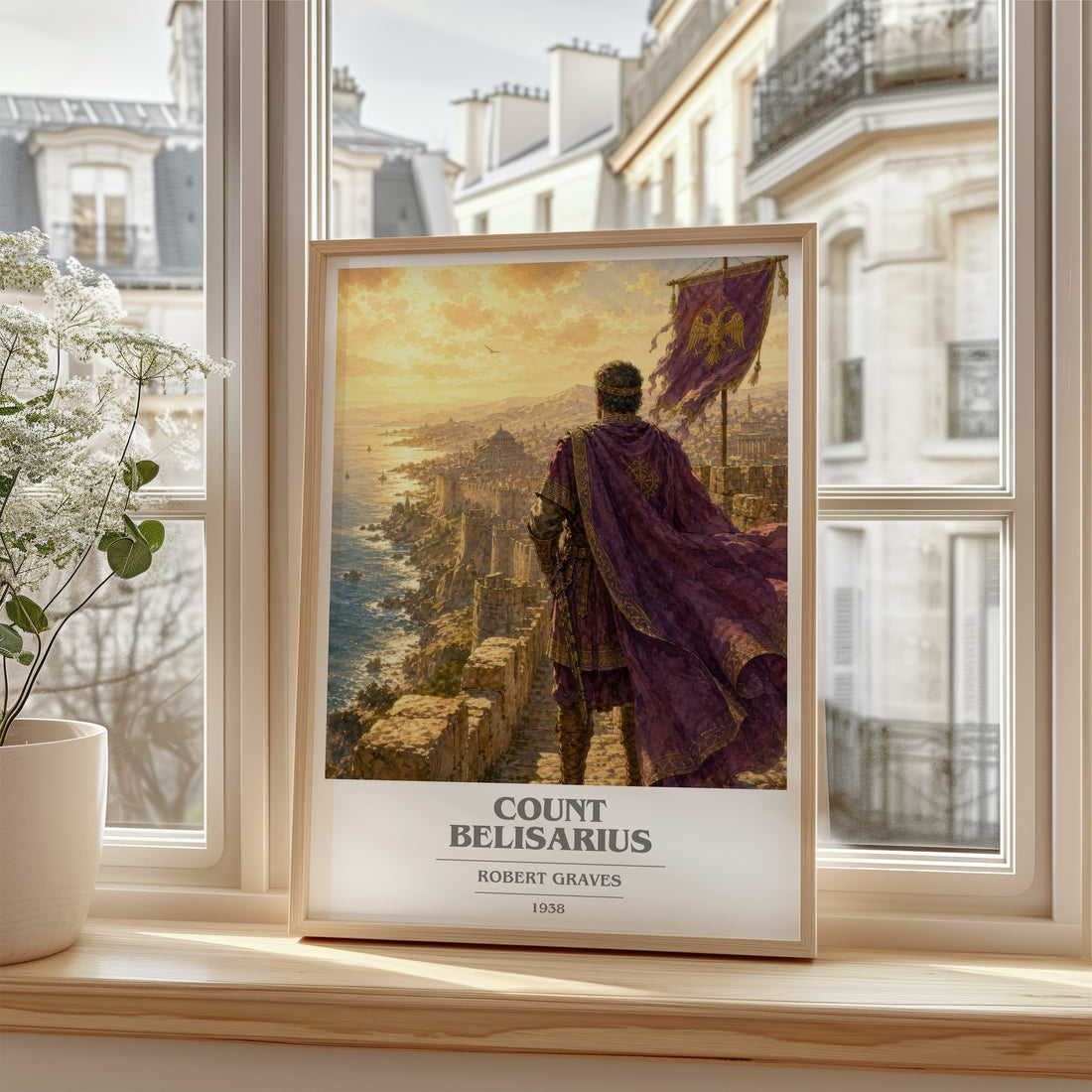 Count Belisarius book cover poster colour and style options – Robert Graves book art