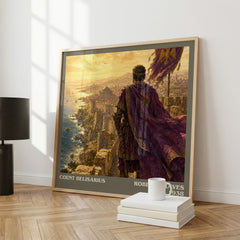 Count Belisarius literary print framed by window – literary home decor