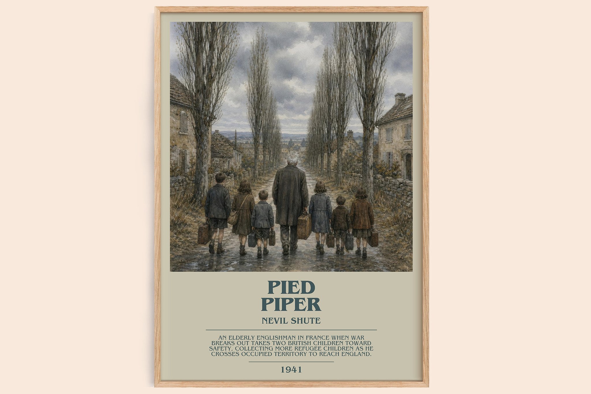 Pied Piper Bookish Wall Art by Nevil Shute
