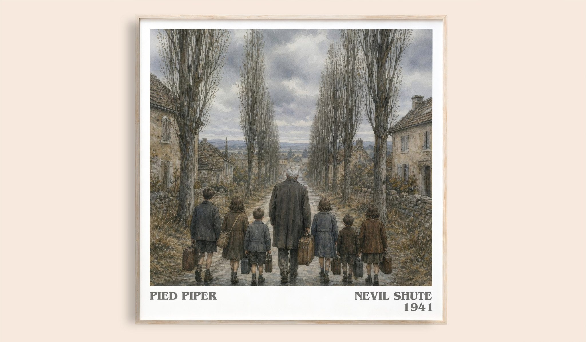 Pied Piper Literary Art Print by Nevil Shute
