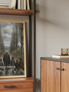 Pied Piper book watercolour illustration paper finish options – matte satin gloss