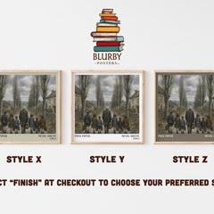 Pied Piper literary print in frame leaning in hallway – historical fiction wall art
