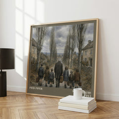 Pied Piper literary print framed by window – literary home decor