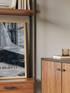 No Highway book watercolour illustration paper finish options – matte satin gloss
