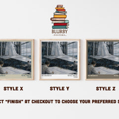 No Highway literary print in frame leaning in hallway – literary fiction wall art