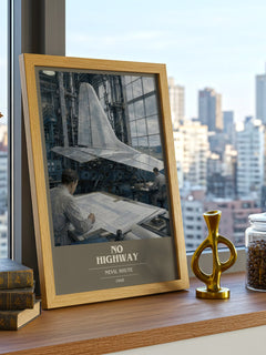 No Highway book cover print framed by window – literary home decor