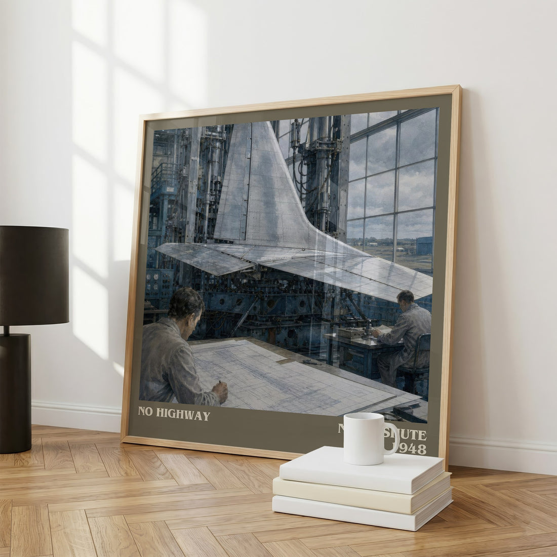 No Highway literary print framed by window – literary home decor