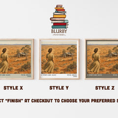 A Town Like Alice literary print in frame leaning in hallway – historical fiction wall art