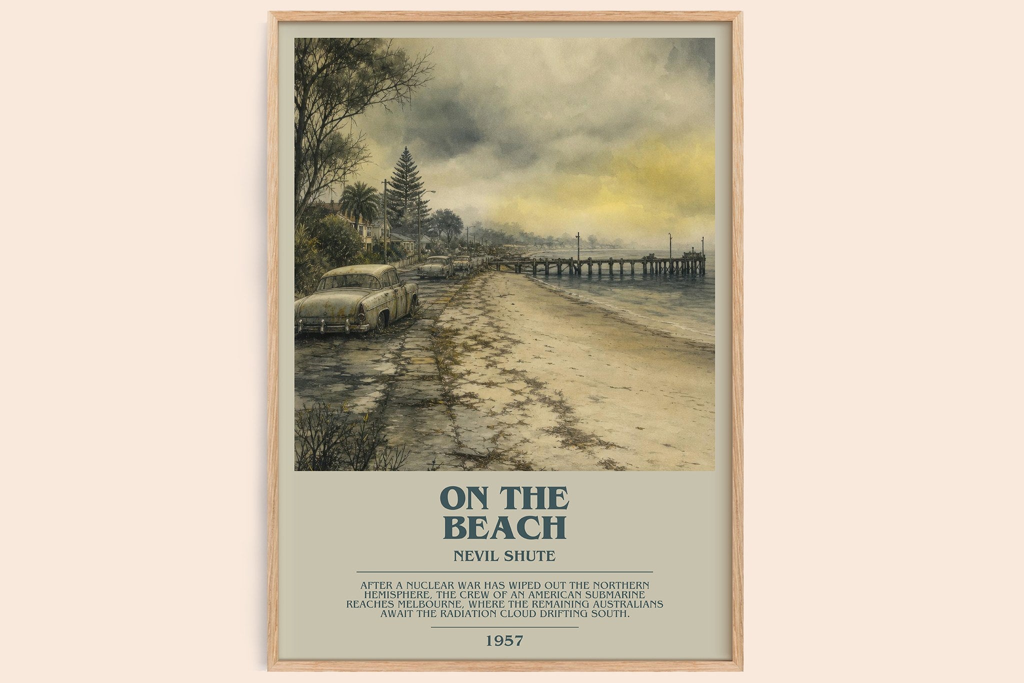 On the Beach Bookish Wall Art by Nevil Shute
