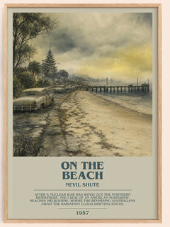 On the Beach Bookish Wall Art by Nevil Shute – image 1