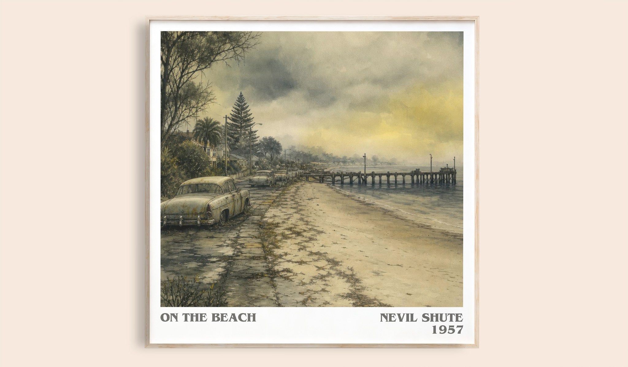 On the Beach Literary Art Print by Nevil Shute