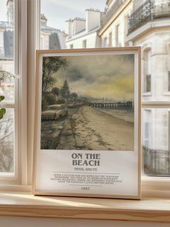On the Beach Bookish Wall Art by Nevil Shute – image 2