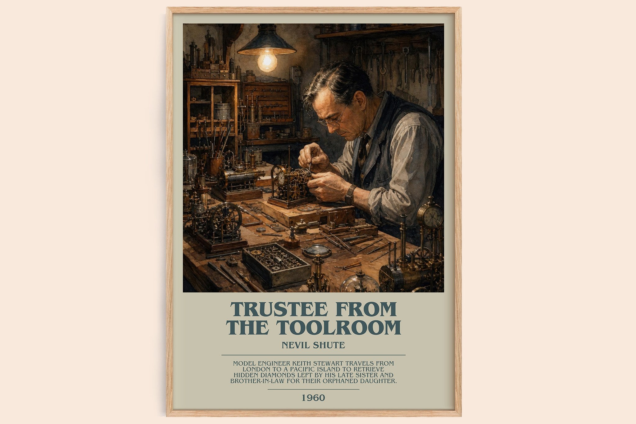 Trustee from the Toolroom Bookish Wall Art by Nevil Shute
