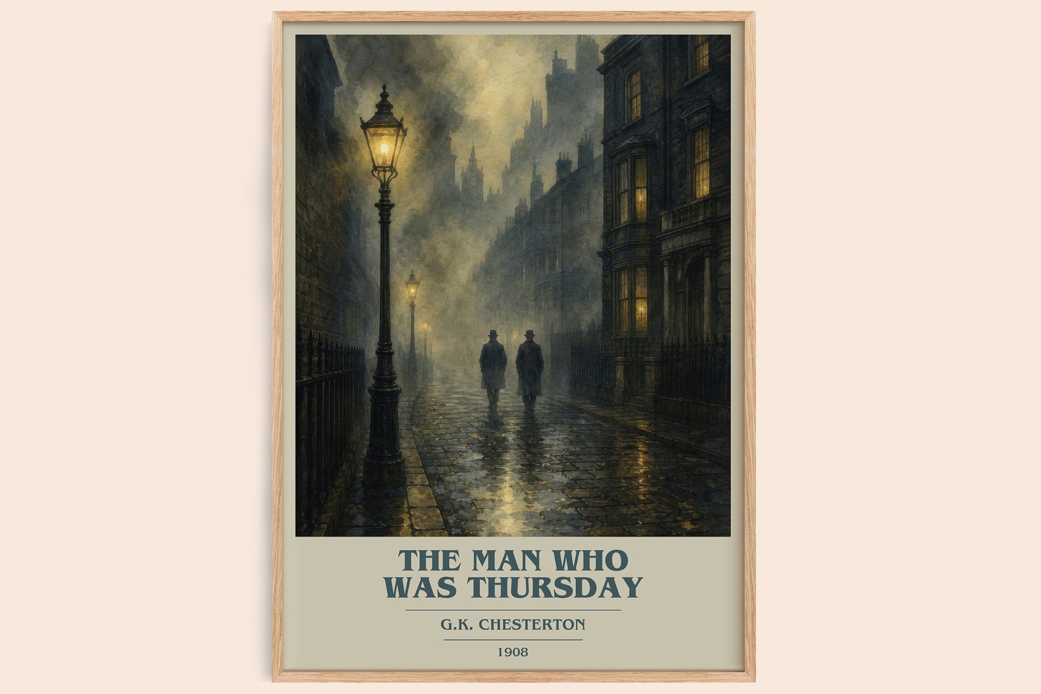 The Man Who Was Thursday Book Cover Poster by G.K. Chesterton