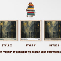 The Man Who Was Thursday literary print in frame leaning in hallway – mystery wall art