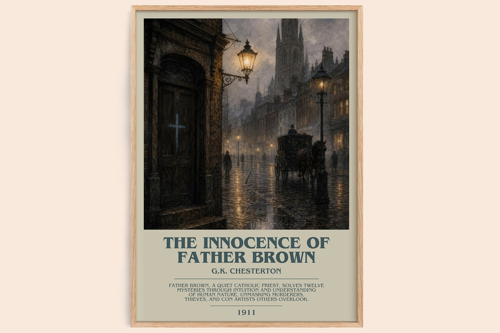 The Innocence of Father Brown Bookish Wall Art by G.K. Chesterton